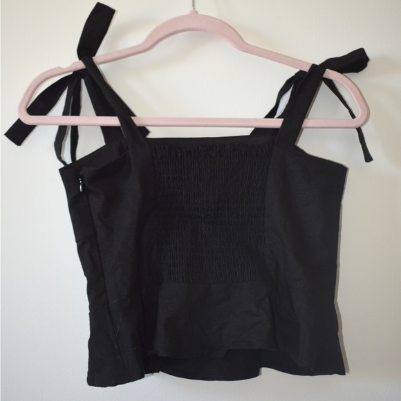 NWT Gianni Bini black tie top - Picture 3 of 4